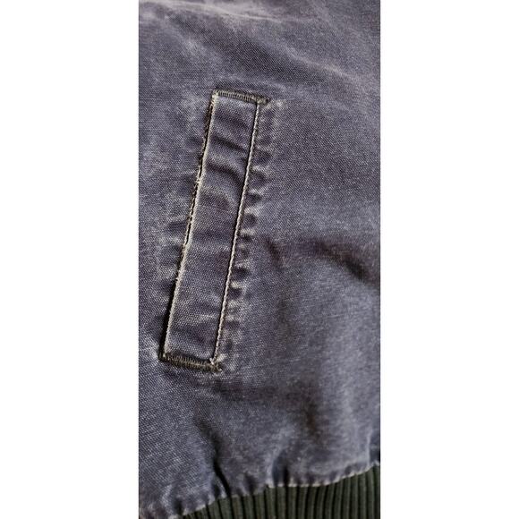 Vintage Carhartt Mens XL Blue Santa Fe Work Jacket Red Quilt Lined J14 Y2K USA - Picture 7 of 15